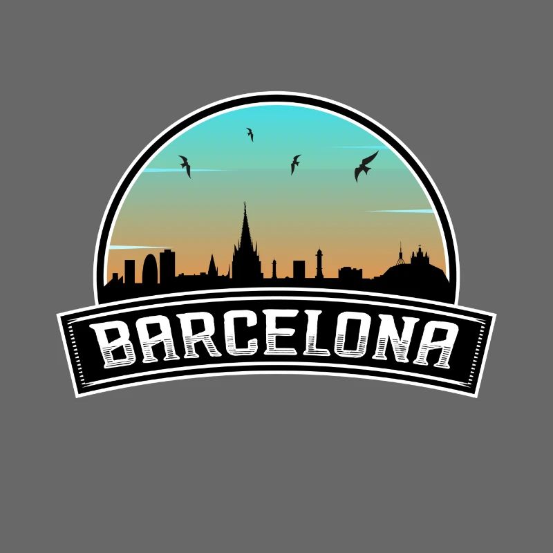 Barcelone Espagne Skyline Souvenir espagnol