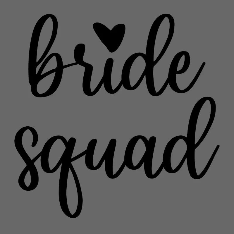 Bride Squad mit Herz JGA Junggesellin