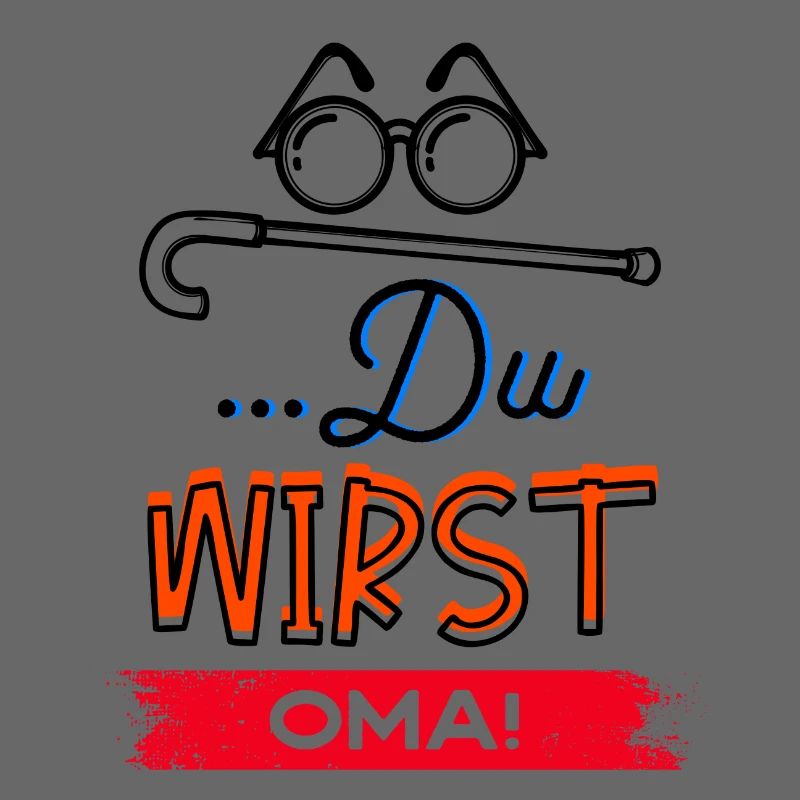 Großmutter Statement Oma Brille Sehschwäche Omi