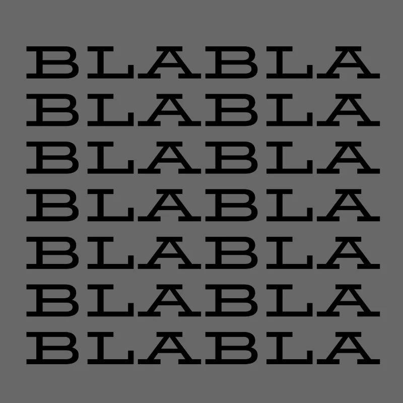 "Blabla" Saying