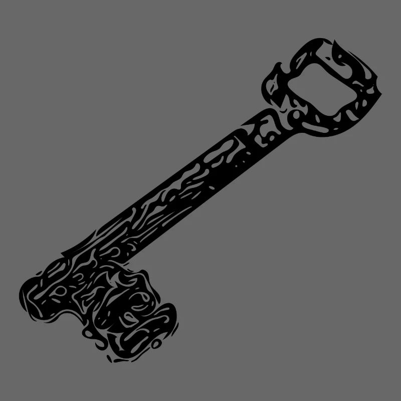 Vintage ancient rusty rustic house keys