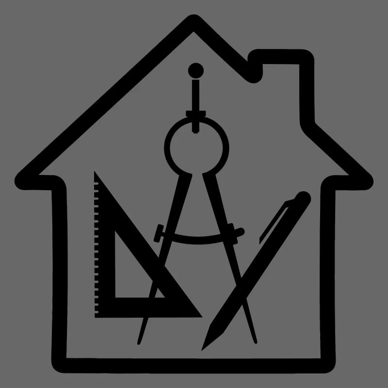 Logo Architect House Drawing
