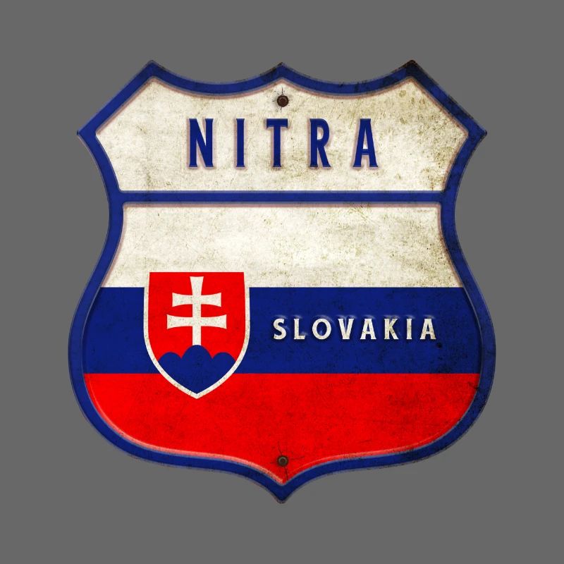 Drapeaux de Nitra Slovaquie