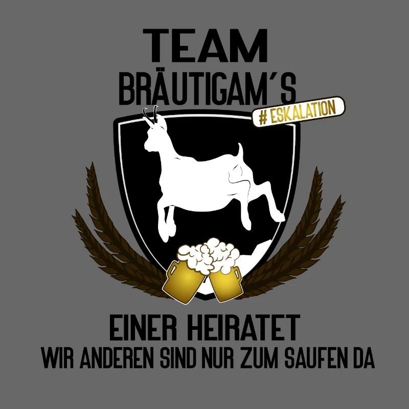 Team Bräutigam´s - einer heiratet, der Rest trinkt