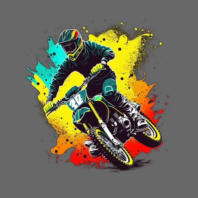 Motocross Farbexplosion