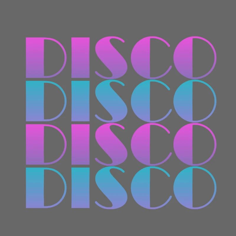 Conception de motif de texte disco vibrant