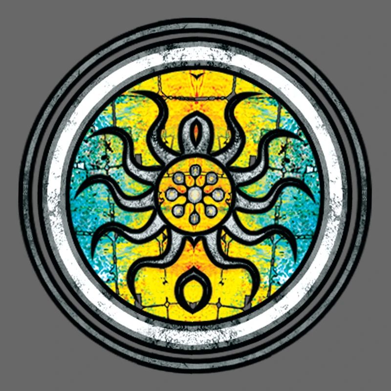 Abstract Octopus with Mandala Pattern