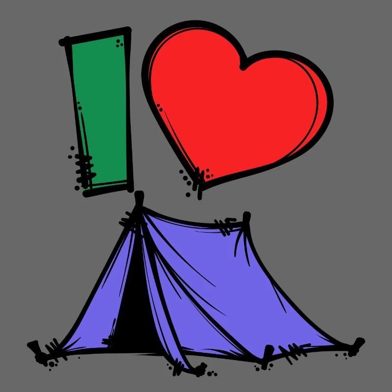 Camper Statement Camping Herz Campingplatz Zelten