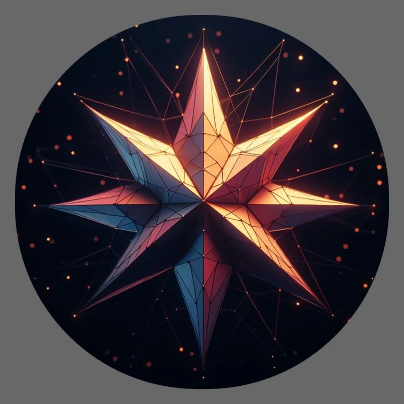 Bunter Stern Galaxy