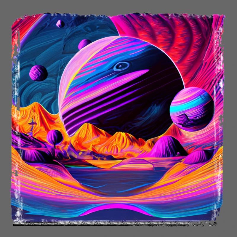 Neonplanet Landschaft