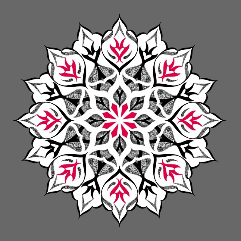Dessin mandala dotwork