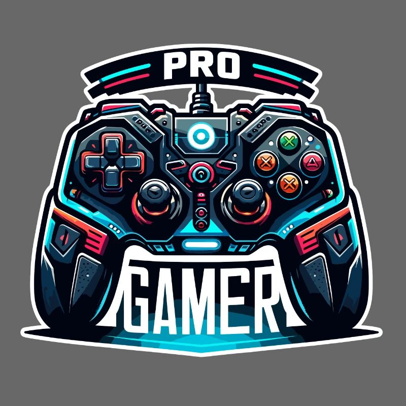 Pro Gamer - Controller Illustration
