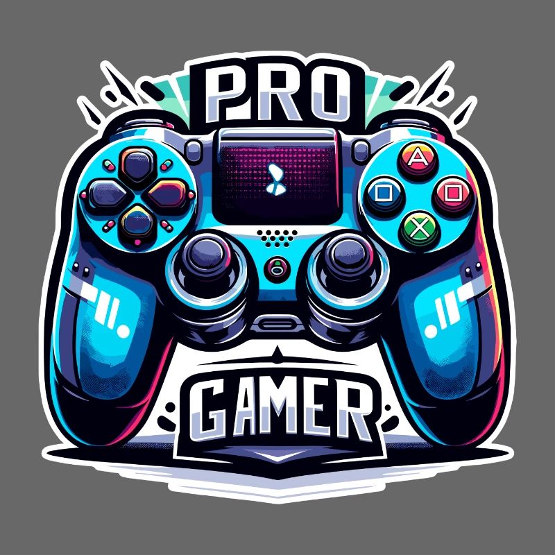 Pro Gamer - Controller Illustration