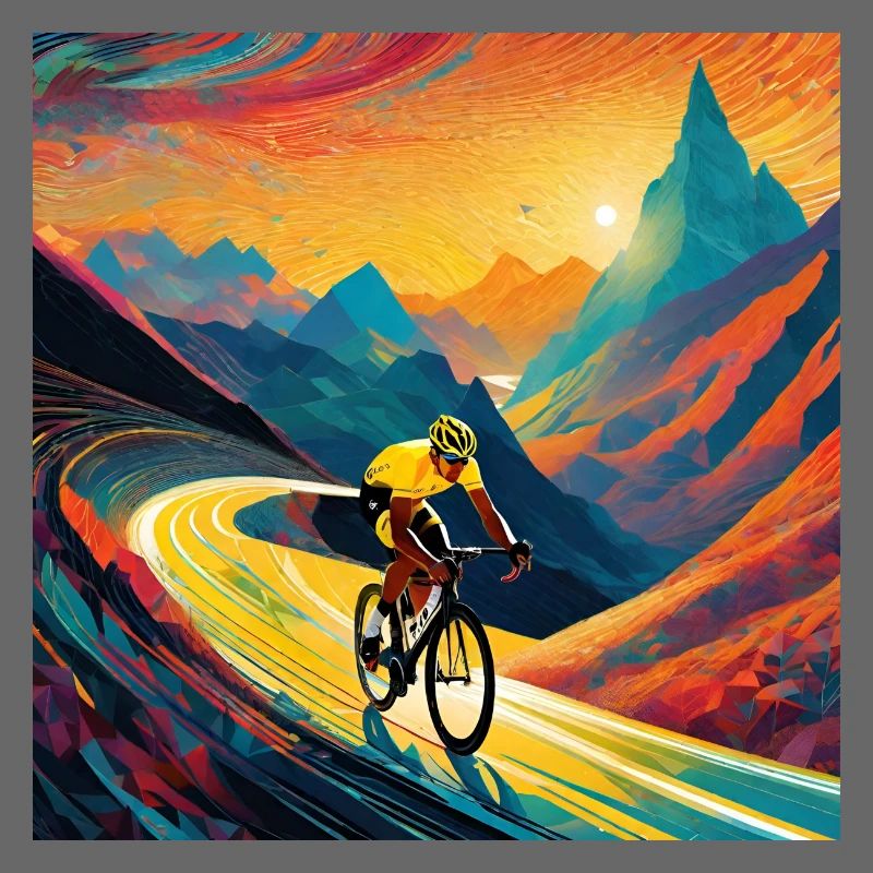 Radfahren mit Farbwellen