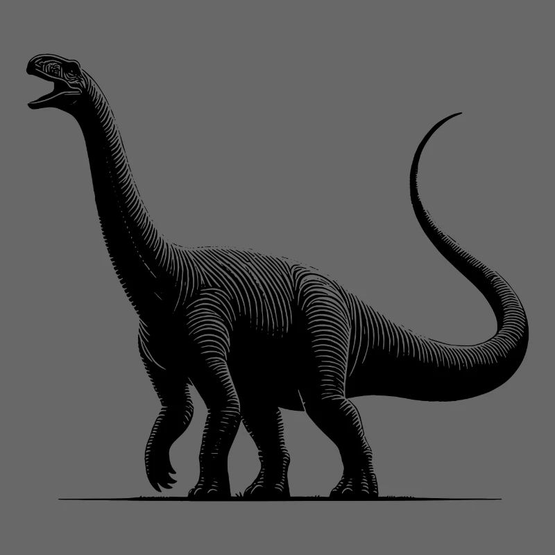 Dino géant Diplodocus dinosaure sauropode