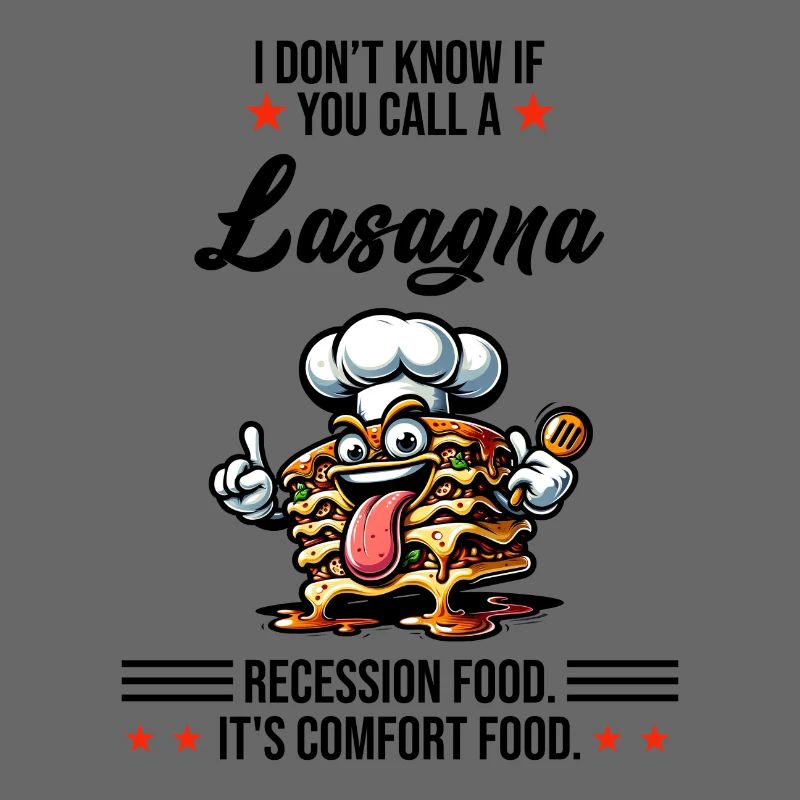 Eating lasagna during recession