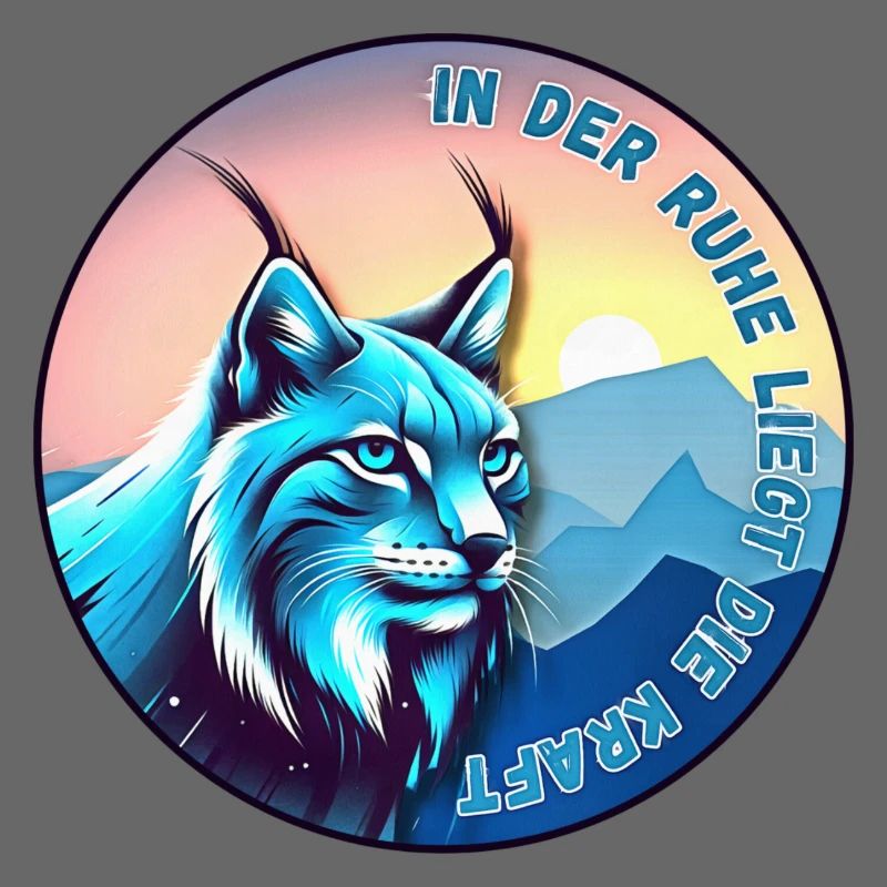 Lynx au coucher du soleil – paix et force