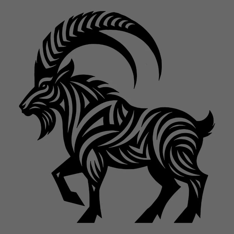 Steinbock Tattoo Style