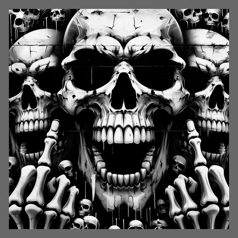 Rock 'n' Roll-Design > Skelettköpfe Statement >
