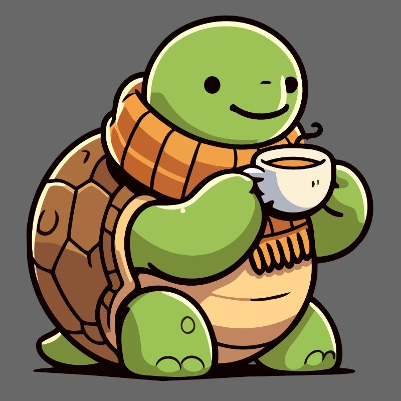 Tea Time Turtle: The Shell-tered Sipper