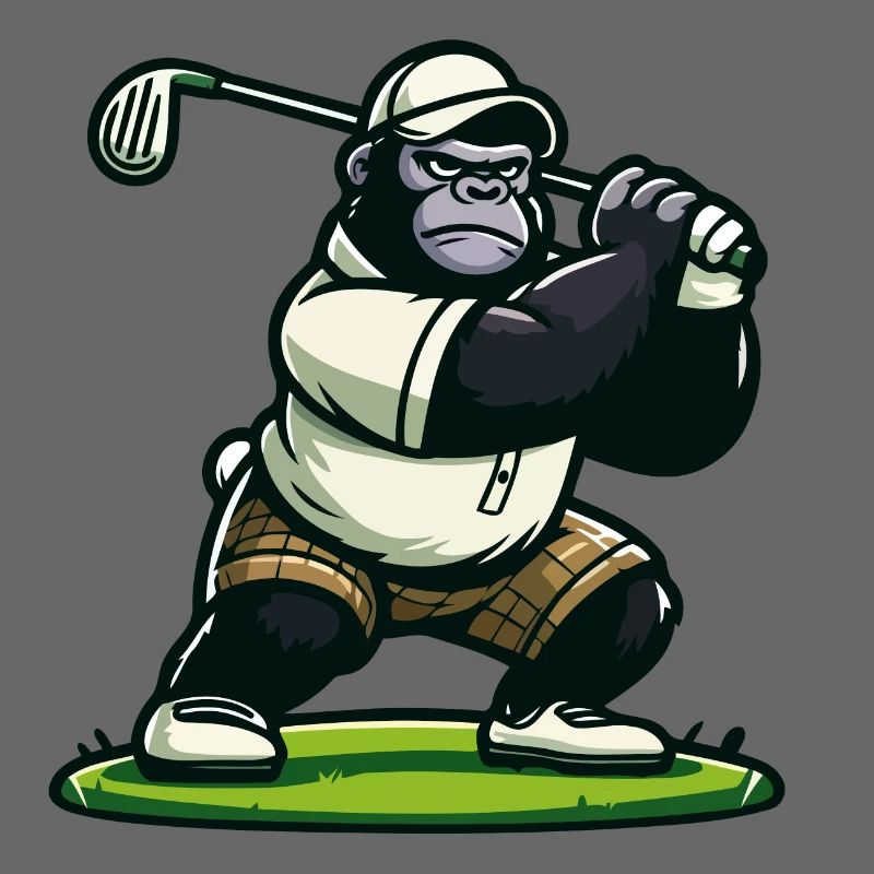 Gorille de golf