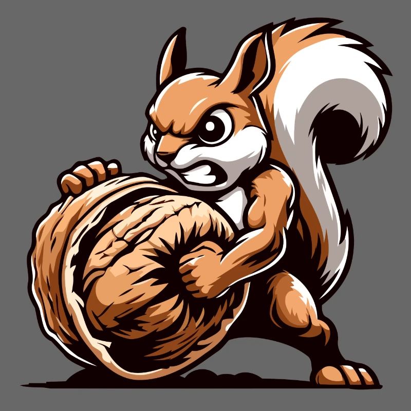 Mighty Nut Conqueror: The Energetic Squirrel