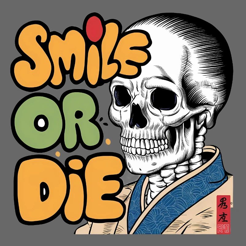 Skeletor with Optimistic Message