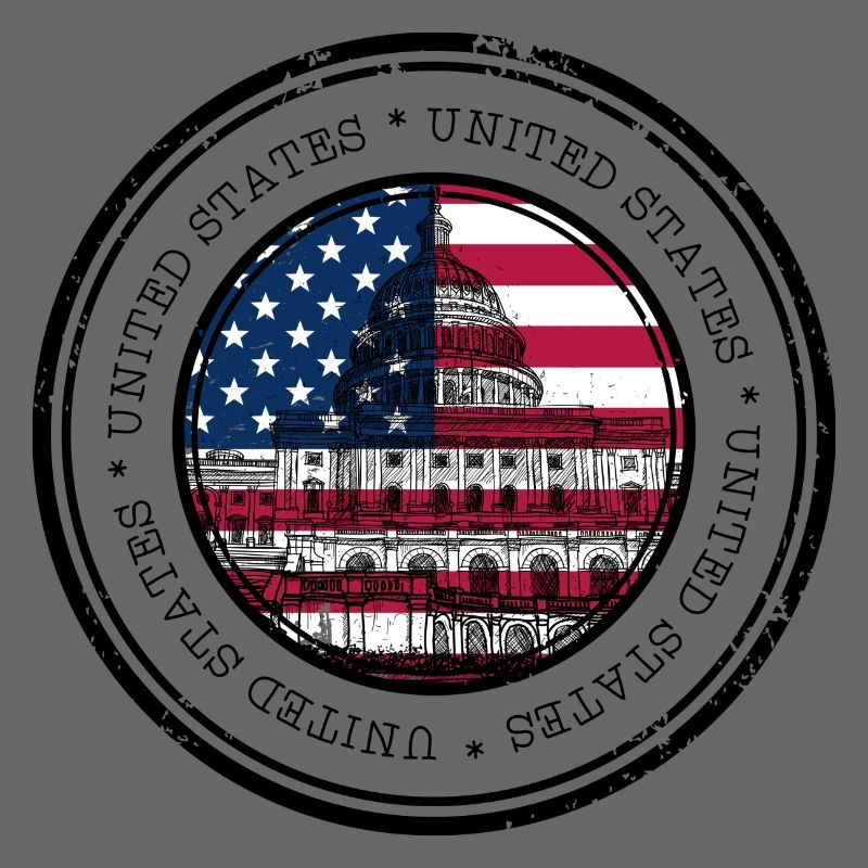 Capitol Flag Circle Emblem