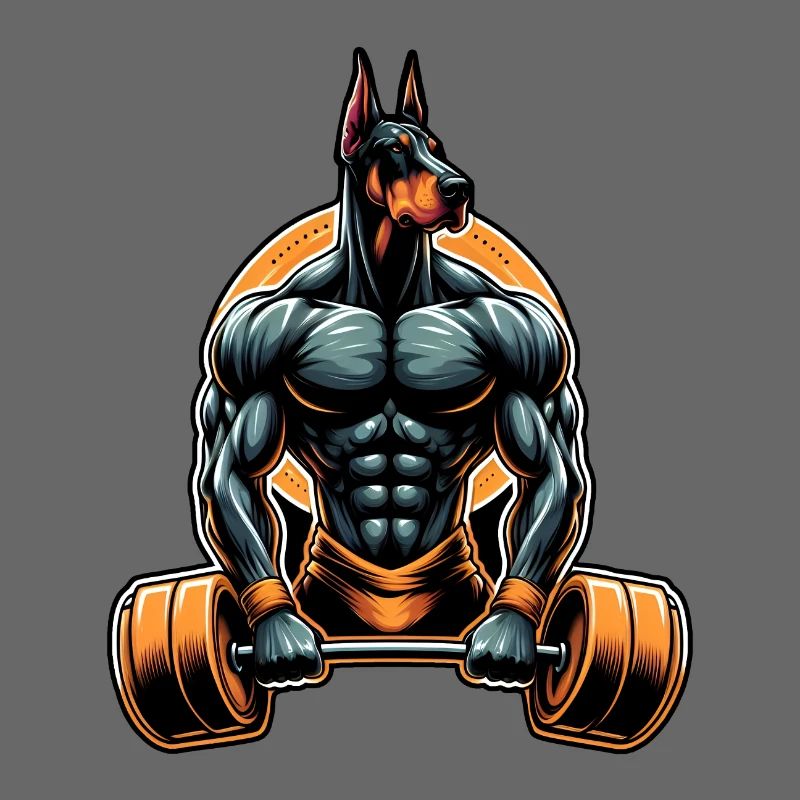 Muskel-Dobermann-Lifter