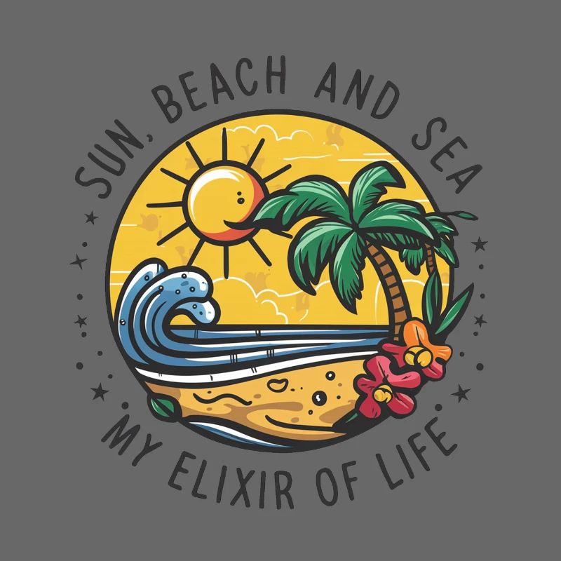 Le soleil, la plage et la mer - mon élixir de vie