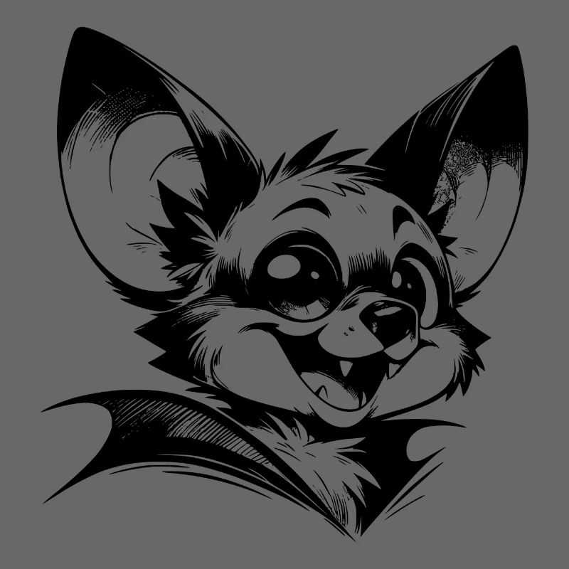 Chauve-souris rieuse bébé vampire dessin