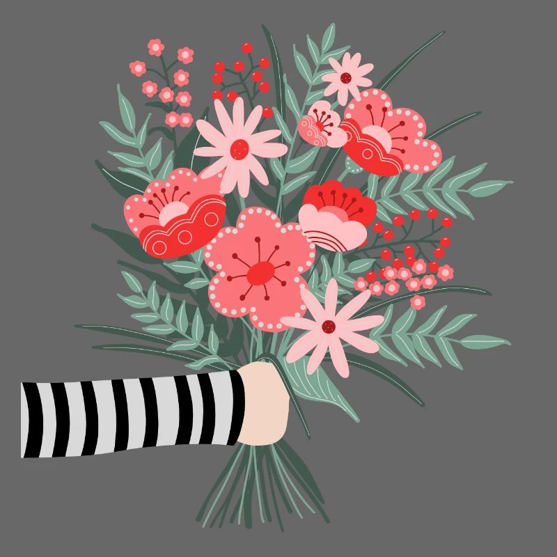 Dites simplement merci - une chère salutation aux fleurs