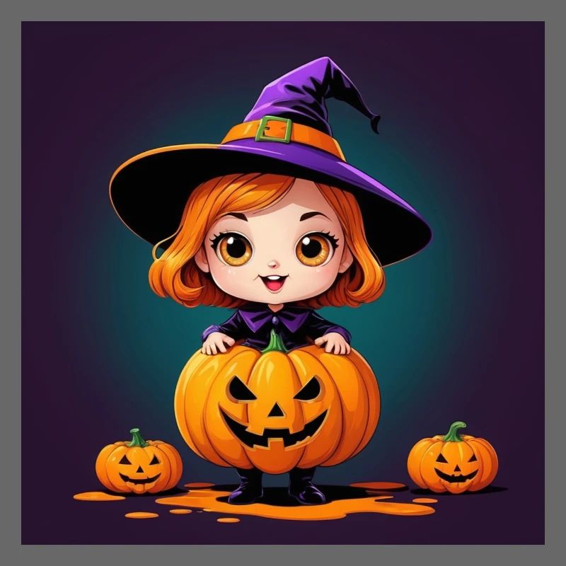 Sorcière citrouille d’Halloween