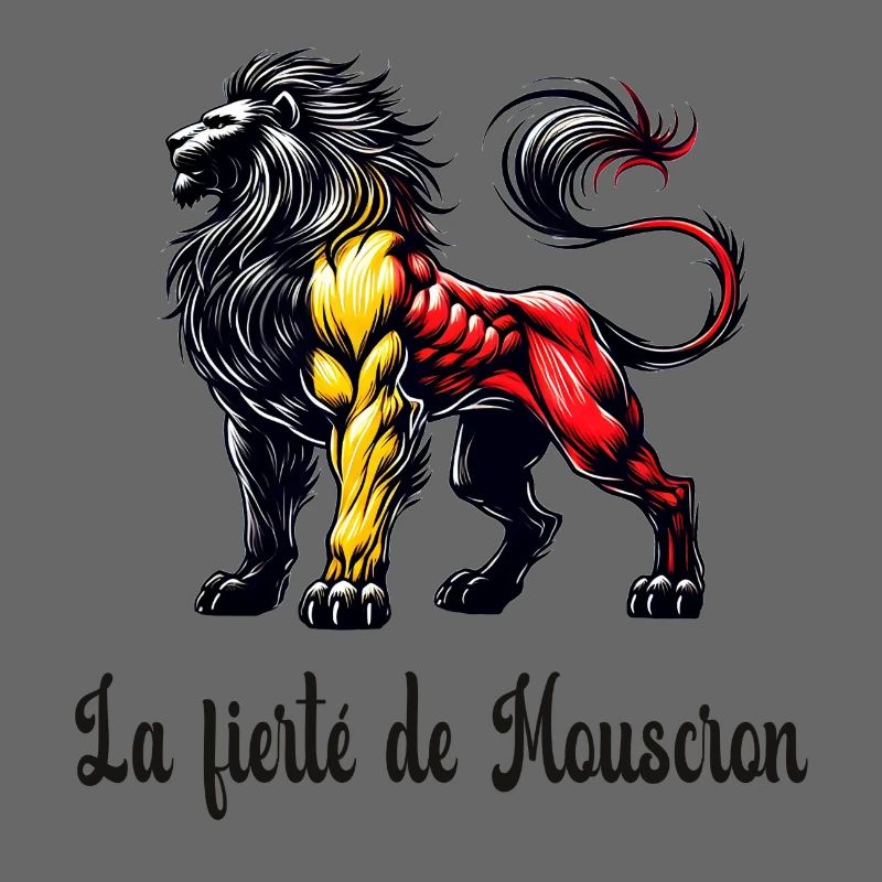 Mouscron lion flag design