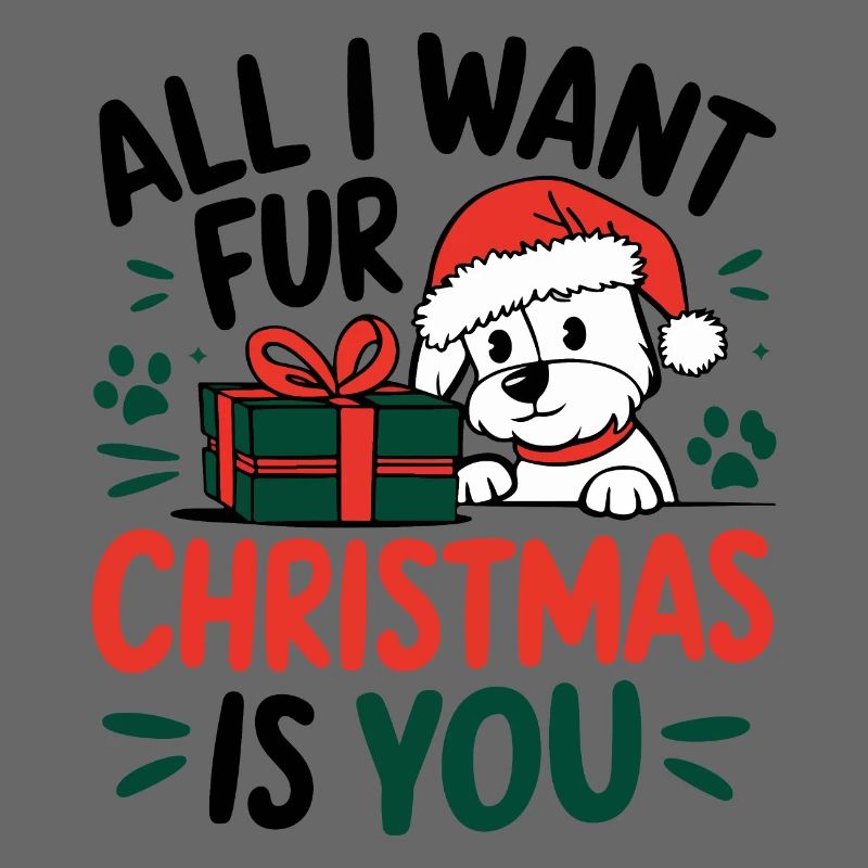Conception de message de Noël de chiot festif