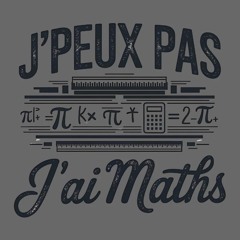 tee shirt I can't I have maths
