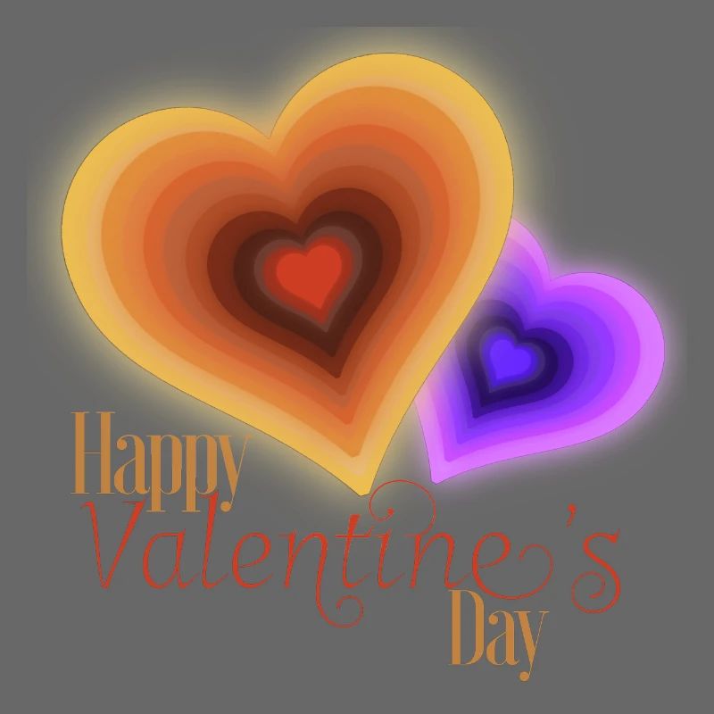 Saint Valentin - Coeurs Groovy Flash