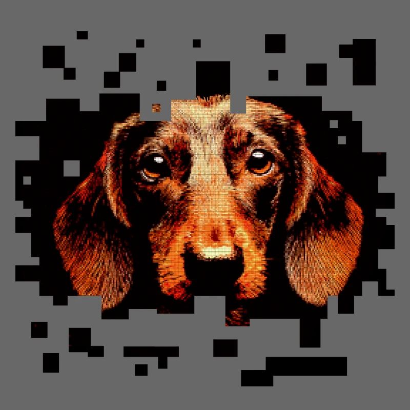 Dachshund Wirehaired Pixelart