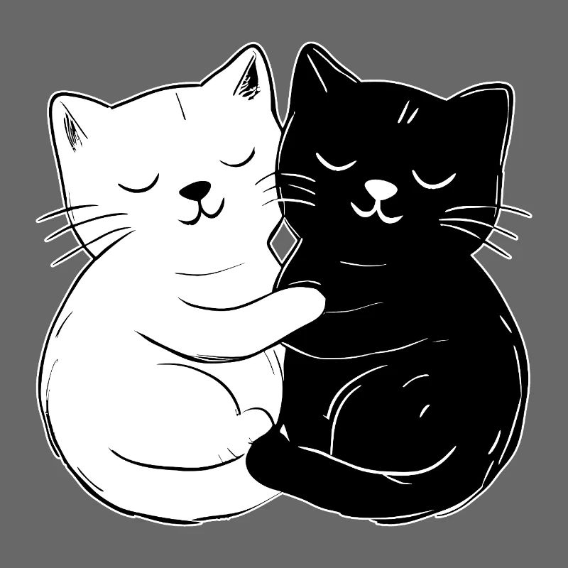 Chats mignons – simples et élégants