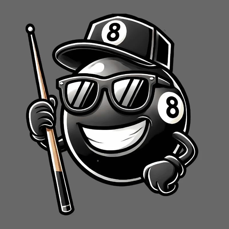 Cooles Billard 8-Ball Design