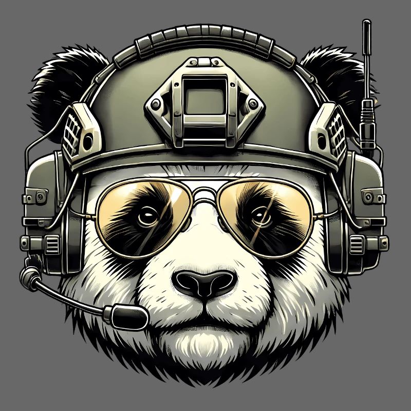 Panda Militär Armee Design