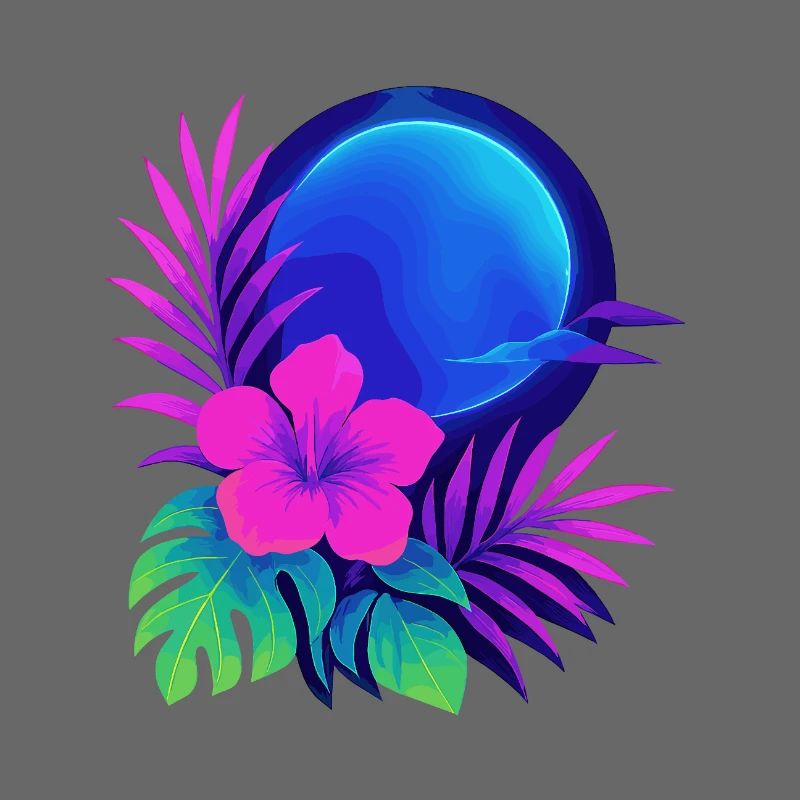Neon Tropic Moon