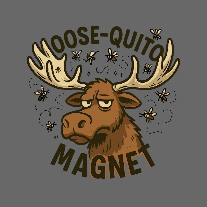 Conception d’aimant Moose Quittin