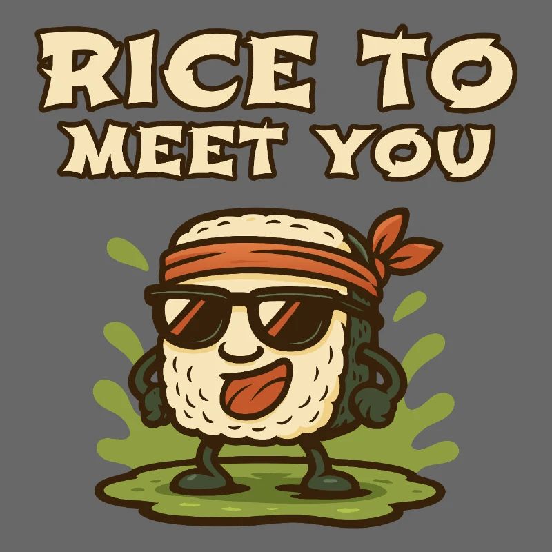 Riz pour te rencontrer Riz de dessins animés
