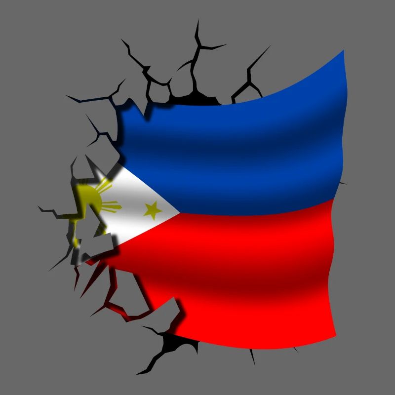 Philippine - Drapeau brisé