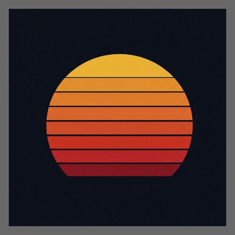 Retro sunset design