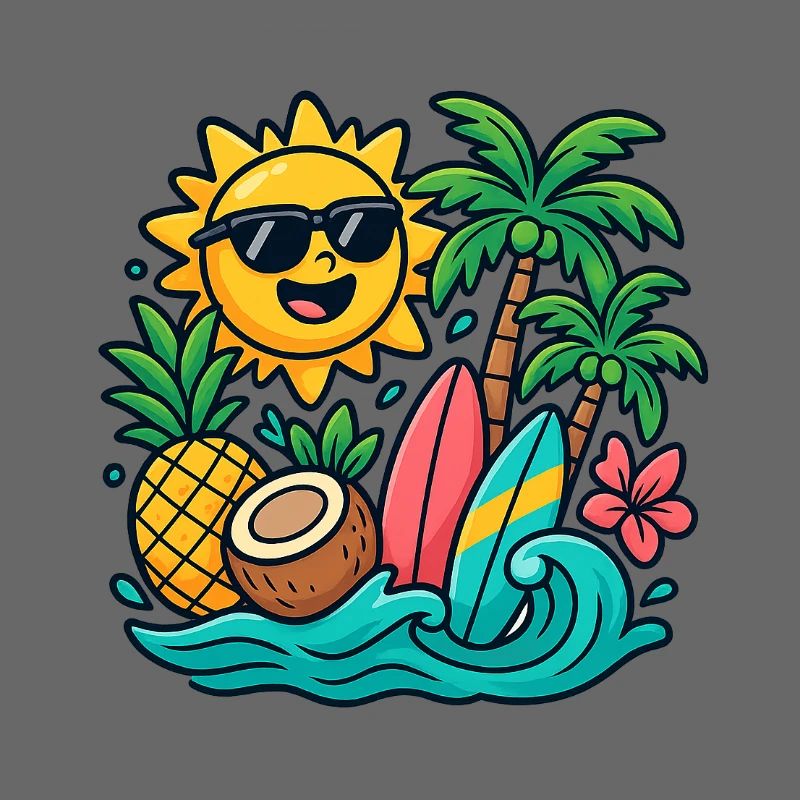 Sonnenstrand Paradies Surf Design