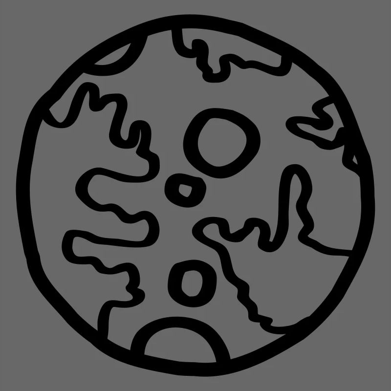 Planète Space Doodle Simple