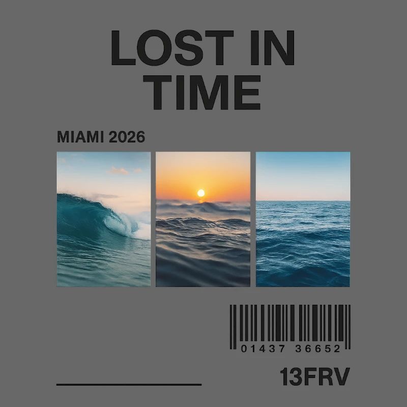 Lost Time: Miami Waves Triptych