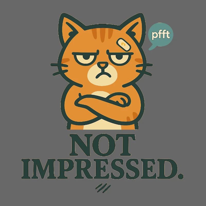Not Impressed – Grumpy-Katze